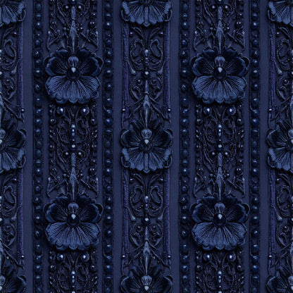 Gothic Couture Lace Pattern 18 Quilting Cotton Fabric