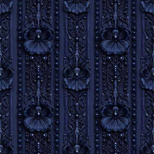 Gothic Couture Lace Pattern 18 Quilting Cotton Fabric