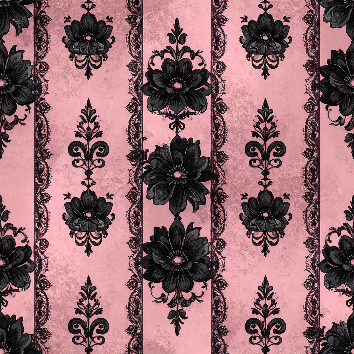 Gothic Couture Lace Pattern 20 Quilting Cotton Fabric