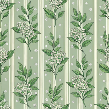 Green Farmhouse Pattern 10 Quilting Cotton Fabric