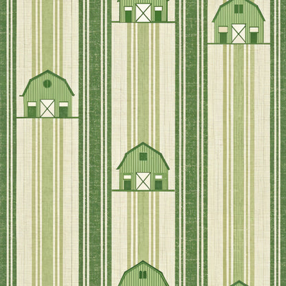 Green Farmhouse Pattern 9 Quilting Cotton Fabric