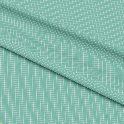 Grid Mint Quilting Cotton Fabric