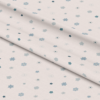 Groovy Blue Boho Pattern 14 Quilting Cotton Fabric