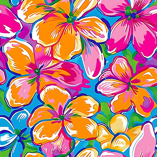 Groovy Lilly Pulitzer Hippie Pattern 11 Quilting Cotton Fabric