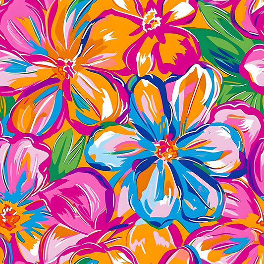 Groovy Lilly Pulitzer Hippie Pattern 12 Quilting Cotton Fabric