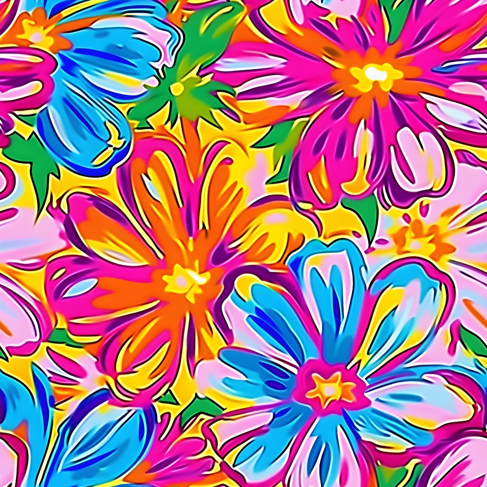 Groovy Lilly Pulitzer Hippie Pattern 19 Quilting Cotton Fabric