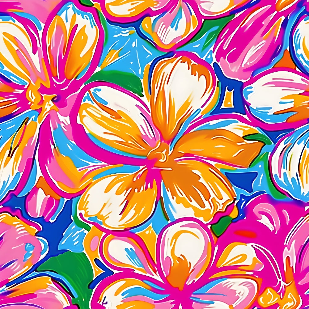 Groovy Lilly Pulitzer Hippie Pattern 20 Quilting Cotton Fabric