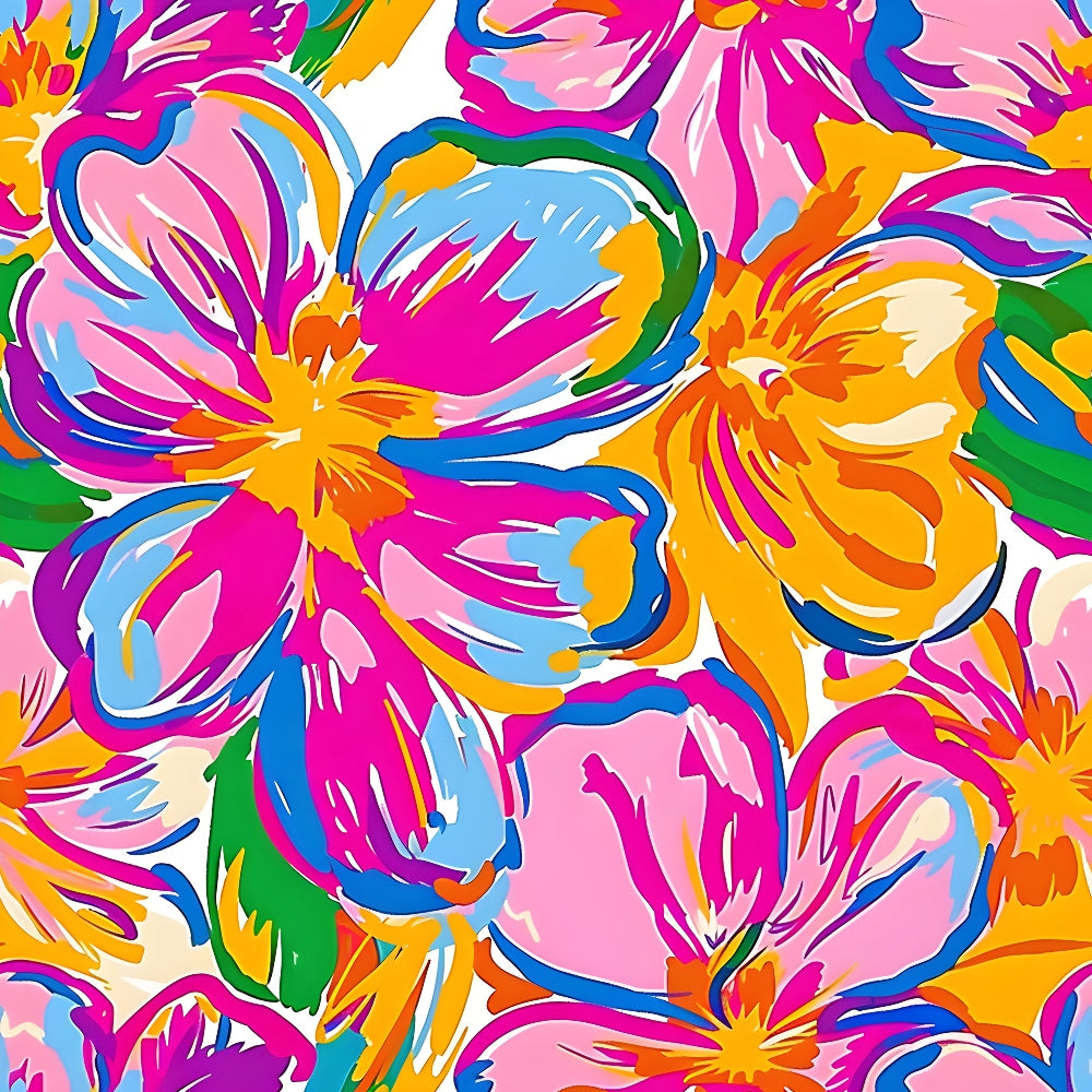 Groovy Lilly Pulitzer Hippie Pattern 21 Quilting Cotton Fabric