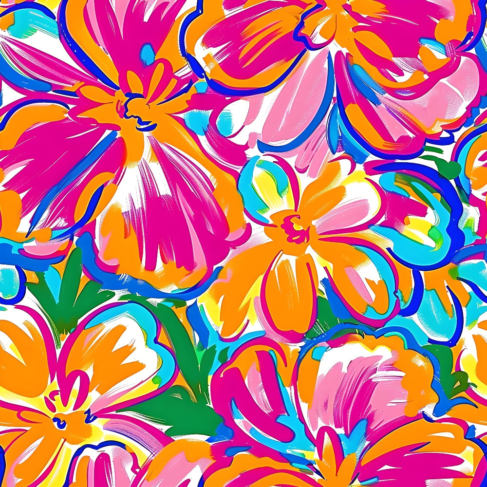 Groovy Lilly Pulitzer Hippie Pattern 5 Quilting Cotton Fabric