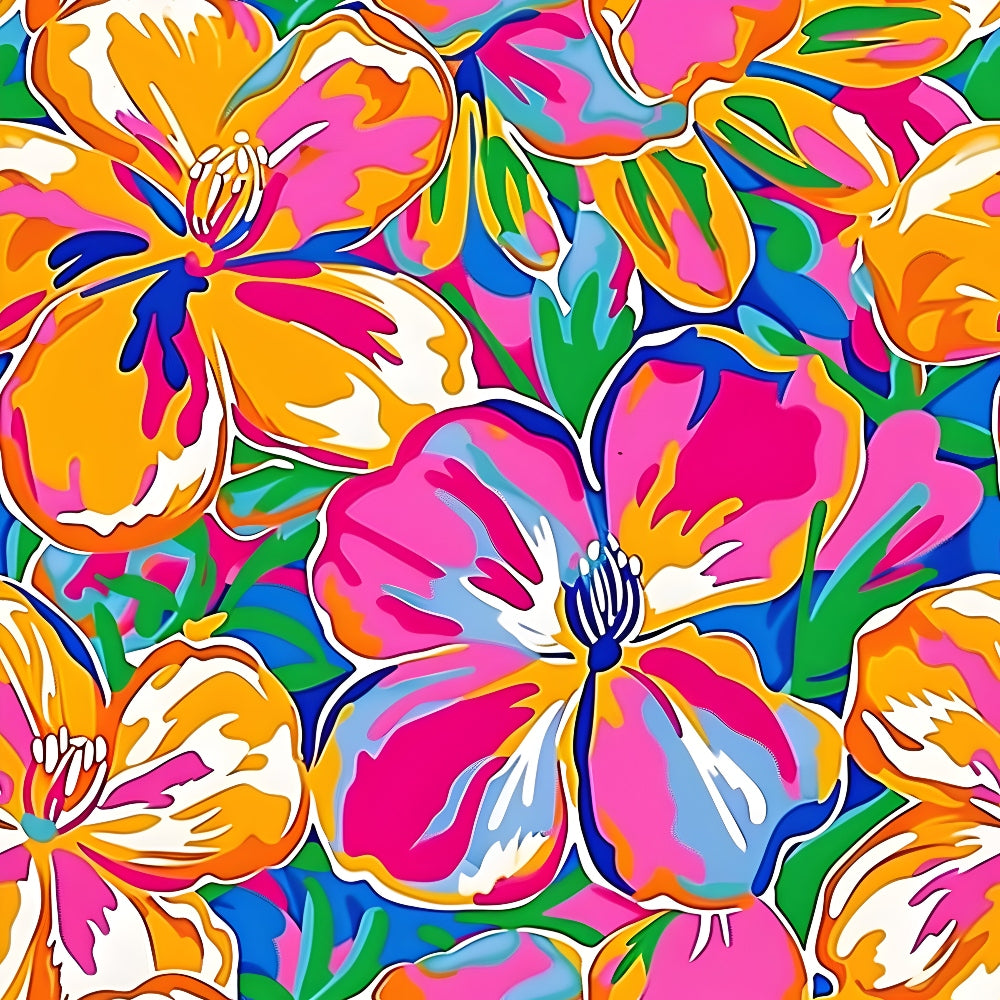 Groovy Lilly Pulitzer Hippie Pattern 8 Quilting Cotton Fabric