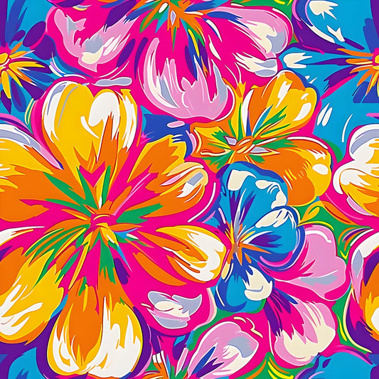 Groovy Lilly Pulitzer Hippie Pattern 9 Quilting Cotton Fabric