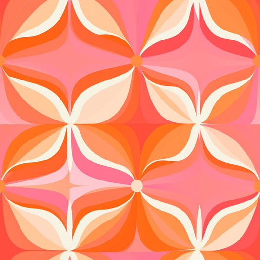 Groovy Pinks Pattern 10 Quilting Cotton Fabric