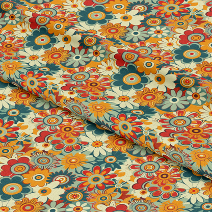 Groovy Spring Florals Pattern 11 Quilting Cotton Fabric