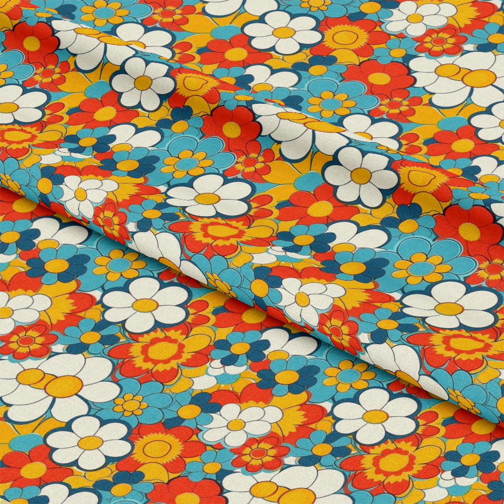 Groovy Spring Florals Pattern 13 Quilting Cotton Fabric