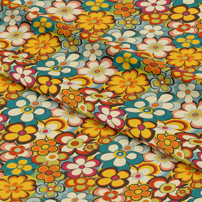 Groovy Spring Florals Pattern 16 Quilting Cotton Fabric