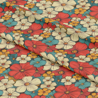 Groovy Spring Florals Pattern 18 Quilting Cotton Fabric