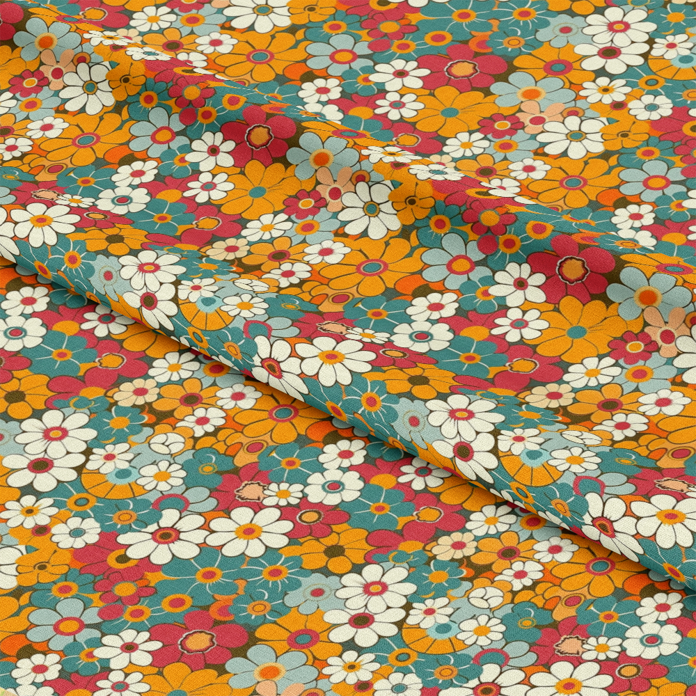 Groovy Spring Florals Pattern 20 Quilting Cotton Fabric