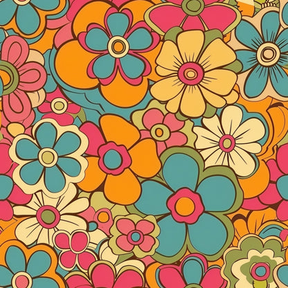 Groovy Spring Florals Pattern 21 Quilting Cotton Fabric