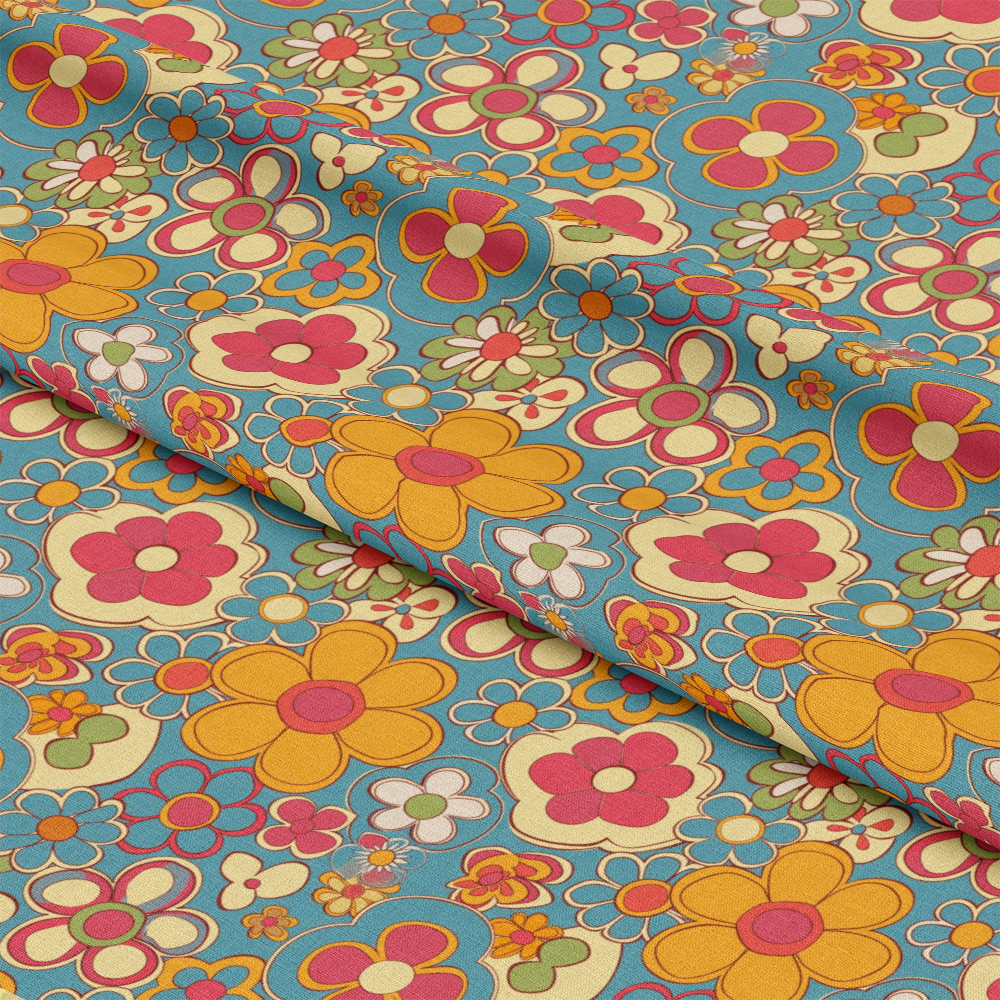 Groovy Spring Florals Pattern 23 Quilting Cotton Fabric