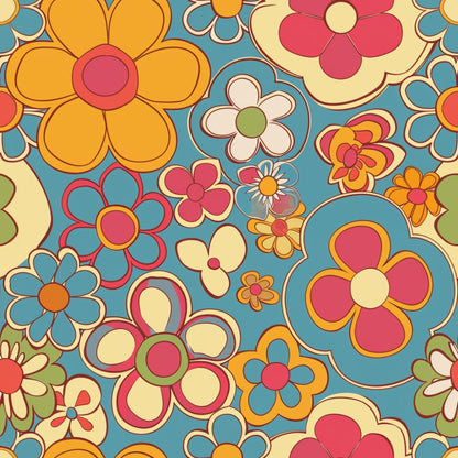 Groovy Spring Florals Pattern 23 Quilting Cotton Fabric