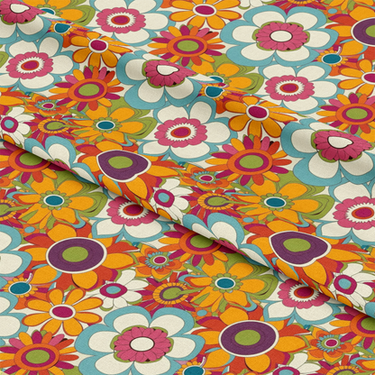 Groovy Spring Florals Pattern 25 Quilting Cotton Fabric