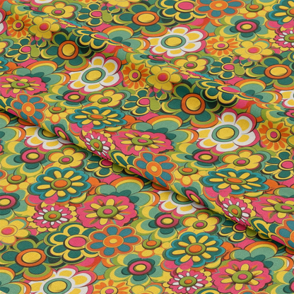 Groovy Spring Florals Pattern 27 Quilting Cotton Fabric