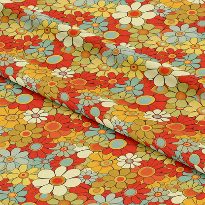 Groovy Spring Florals Pattern 3 Quilting Cotton Fabric