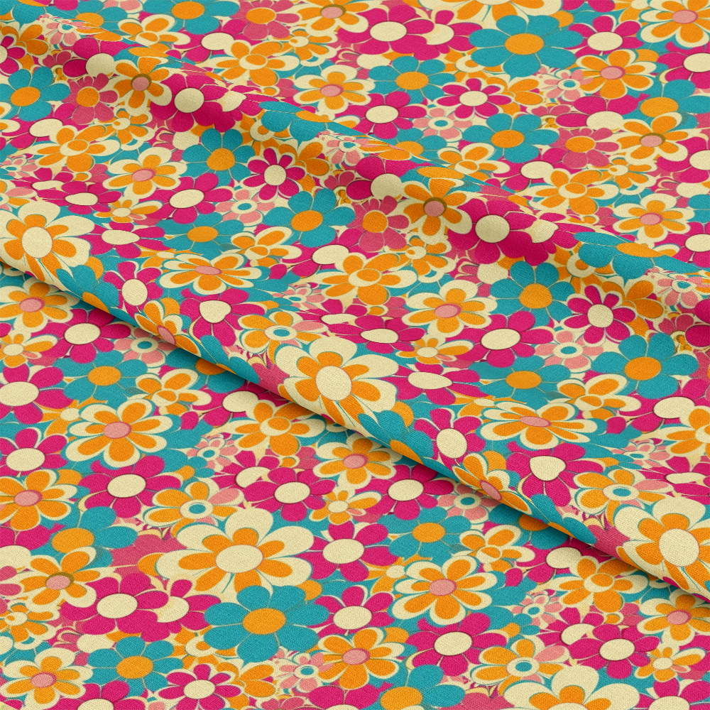 Groovy Spring Florals Pattern 30 Quilting Cotton Fabric