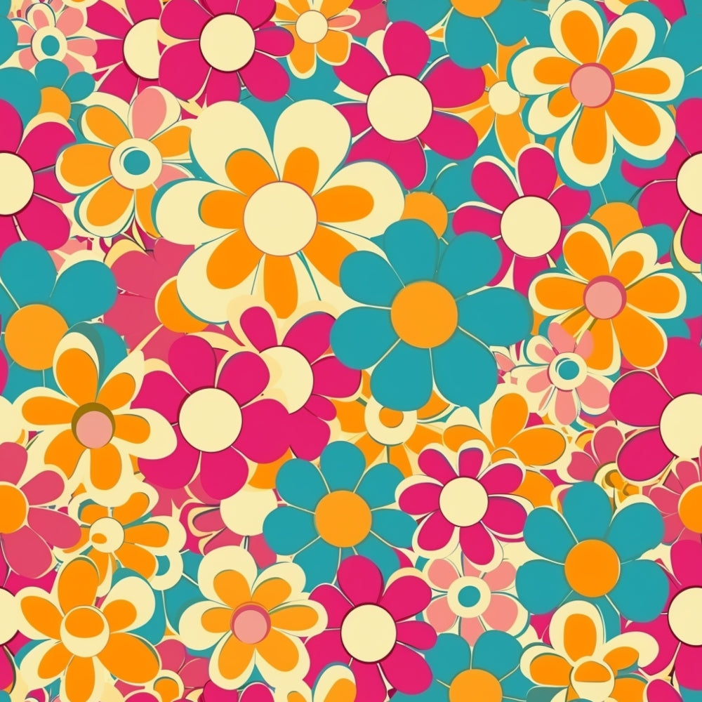 Groovy Spring Florals Pattern 30 Quilting Cotton Fabric