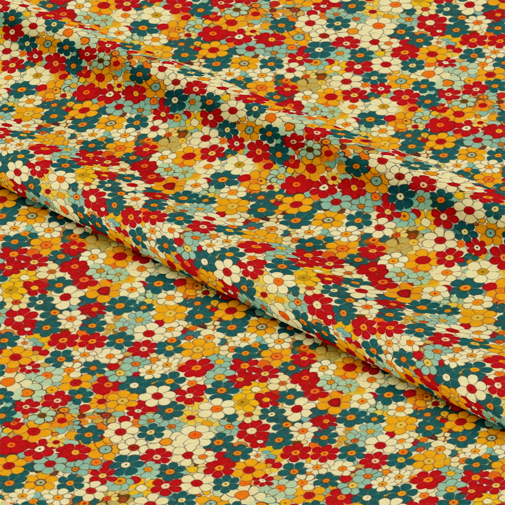 Groovy Spring Florals Pattern 7 Quilting Cotton Fabric