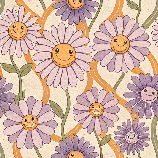 Groovy Time Pattern 10 Quilting Cotton Fabric