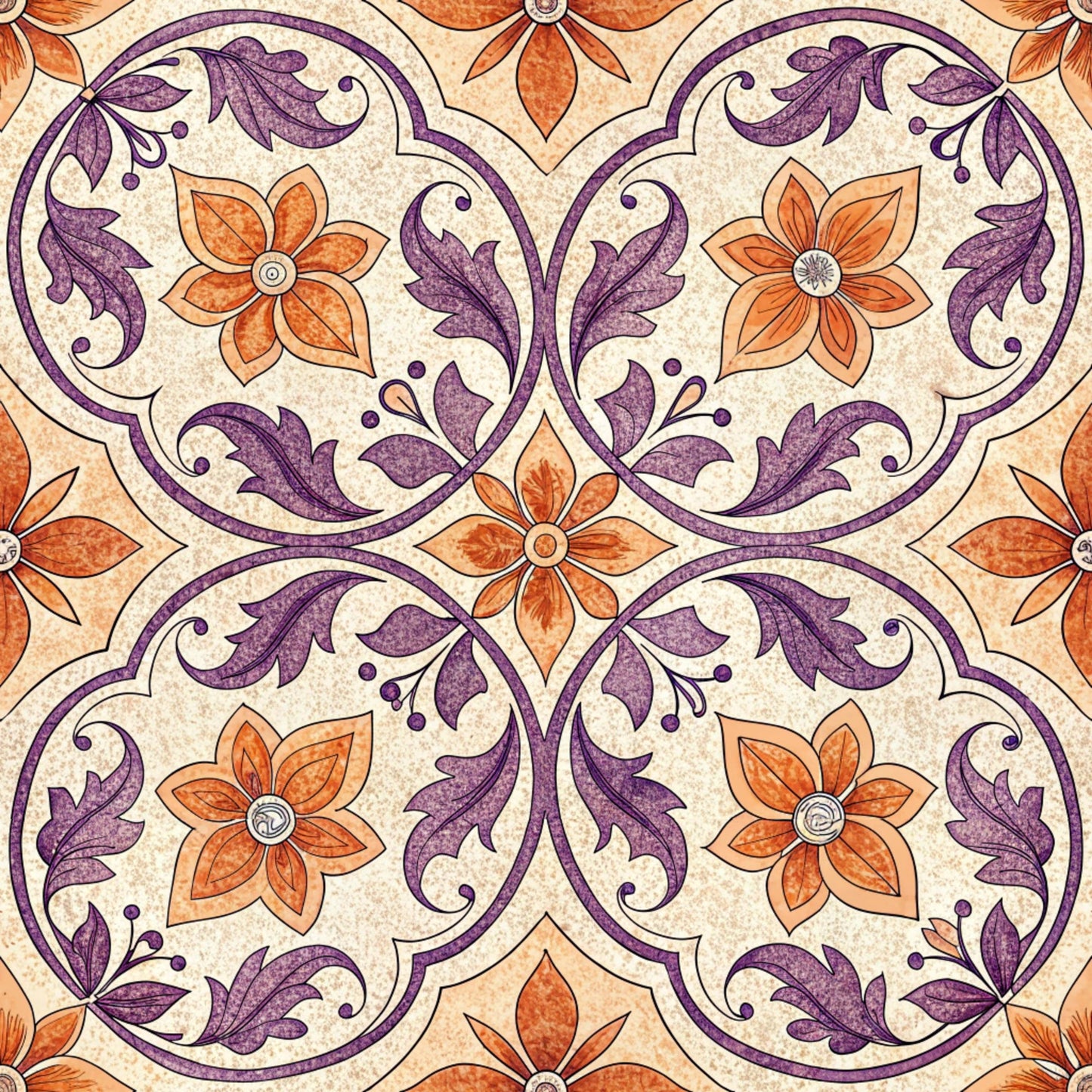 Groovy Time Pattern 12 Quilting Cotton Fabric