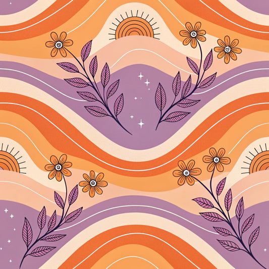 Groovy Time Pattern 13 Quilting Cotton Fabric