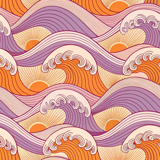 Groovy Time Pattern 14 Quilting Cotton Fabric