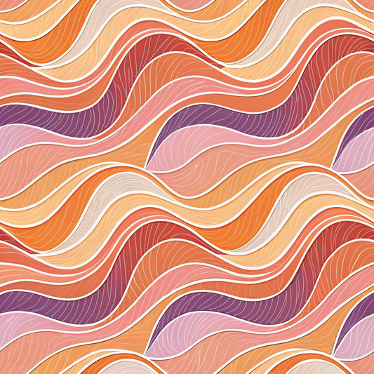 Groovy Time Pattern 16 Quilting Cotton Fabric