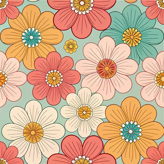 Groovy Time Pattern 25 Quilting Cotton Fabric