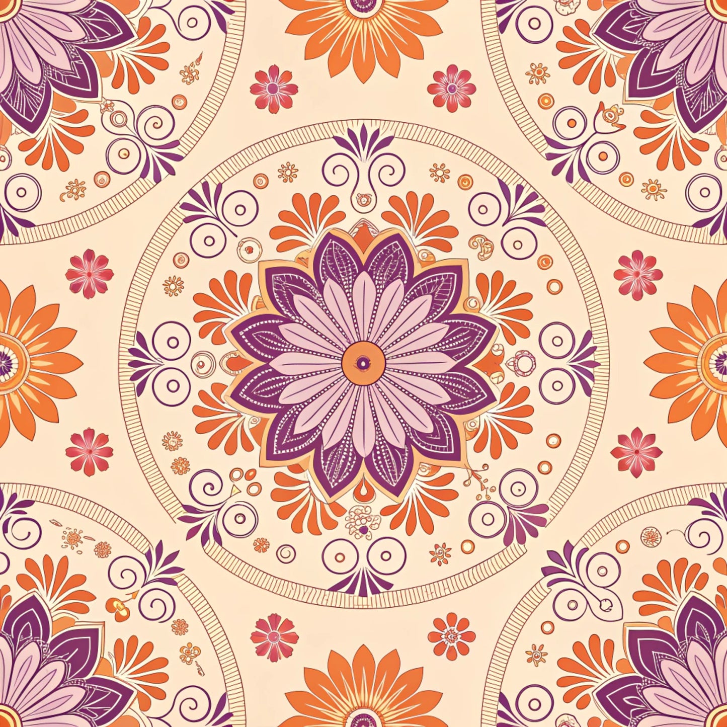 Groovy Time Pattern 30 Quilting Cotton Fabric