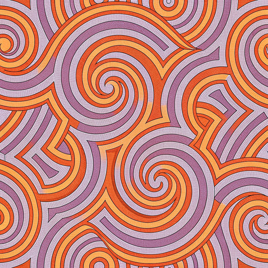 Groovy Time Pattern 4 Quilting Cotton Fabric