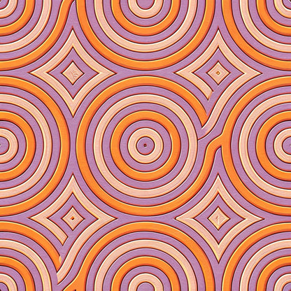 Groovy Time Pattern 5 Quilting Cotton Fabric