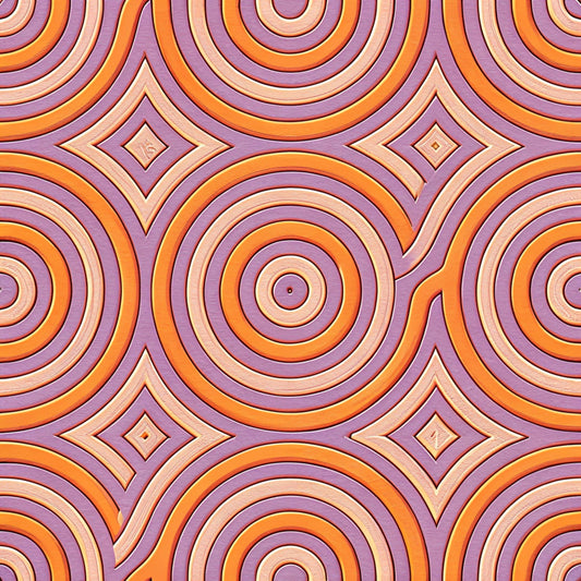 Groovy Time Pattern 5 Quilting Cotton Fabric