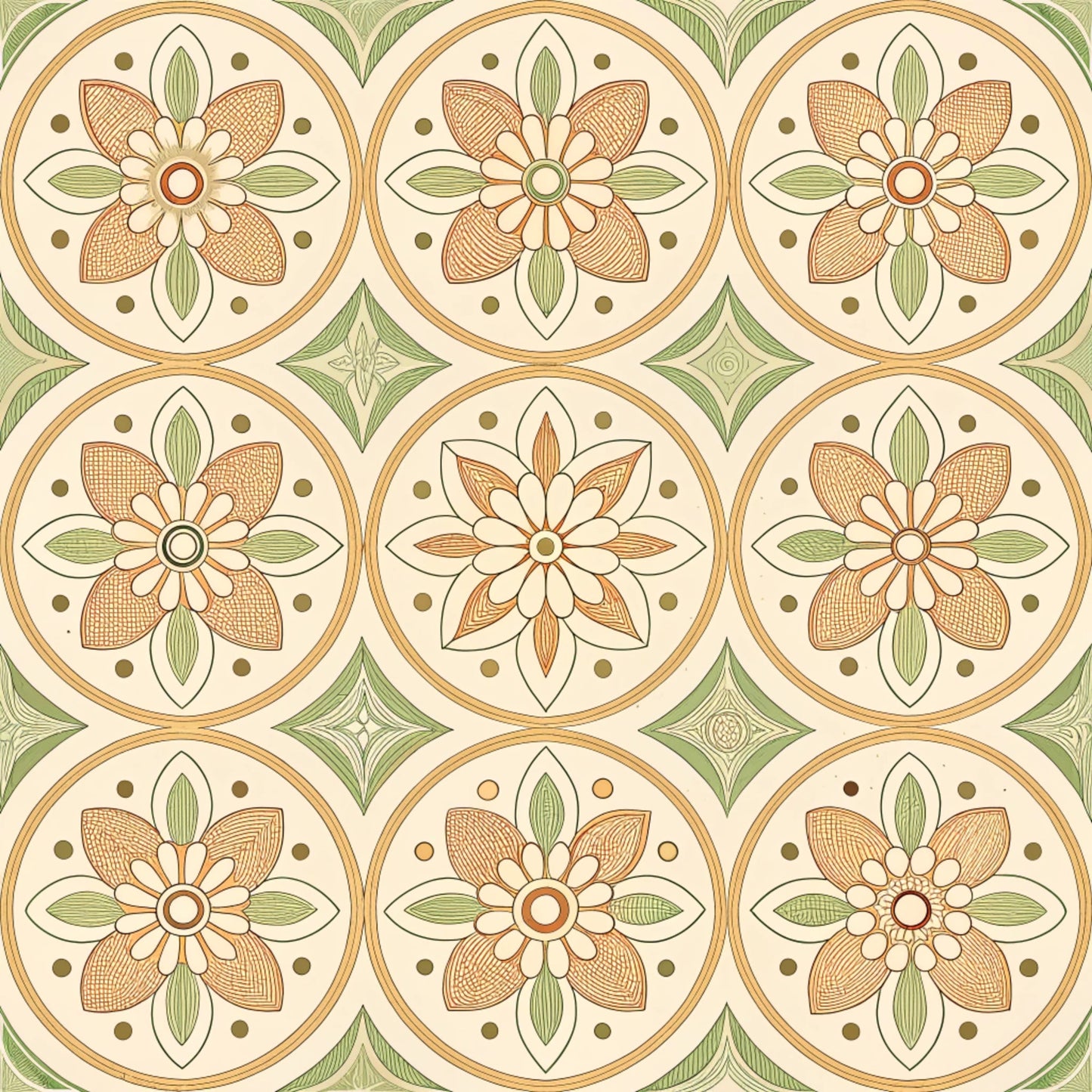 Groovy Time Pattern 6 Quilting Cotton Fabric