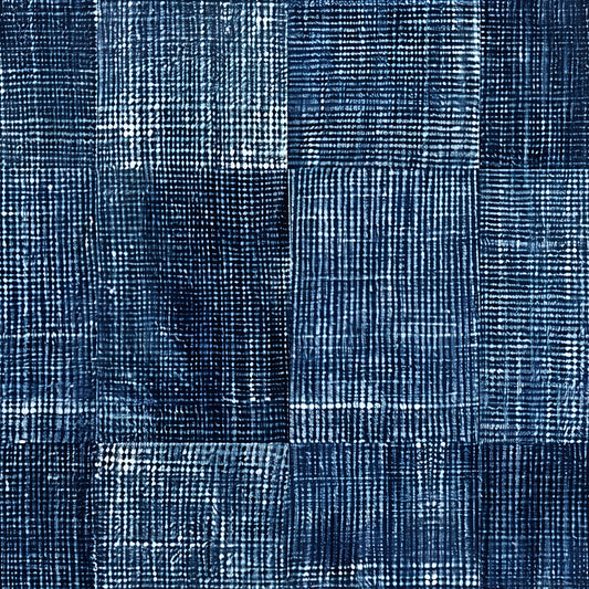 Grunge Denim Jeans Fabric Pattern 6 Quilting Cotton Fabric