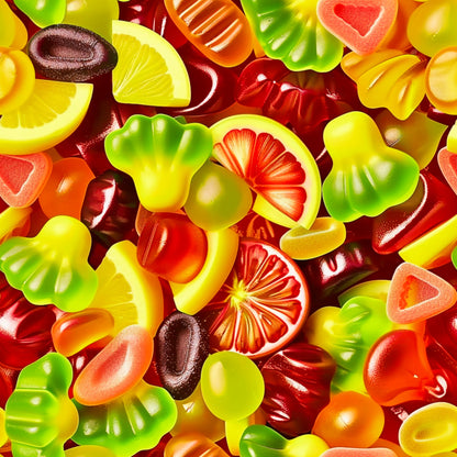 Gummy Candy Pattern 5 Quilting Cotton Fabric