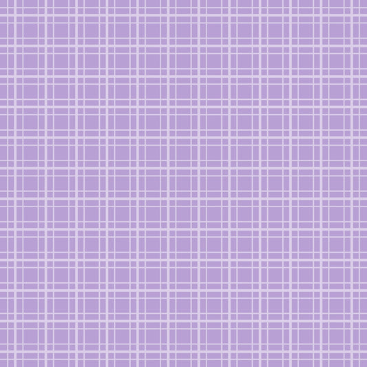 A purple grid pattern with thin white lines forming squares across the entire image.