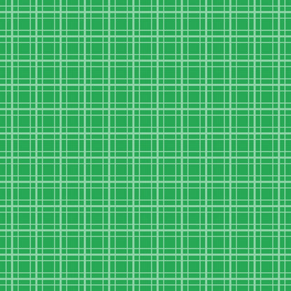 A pattern of green and white intersecting lines forming a grid on a green background.