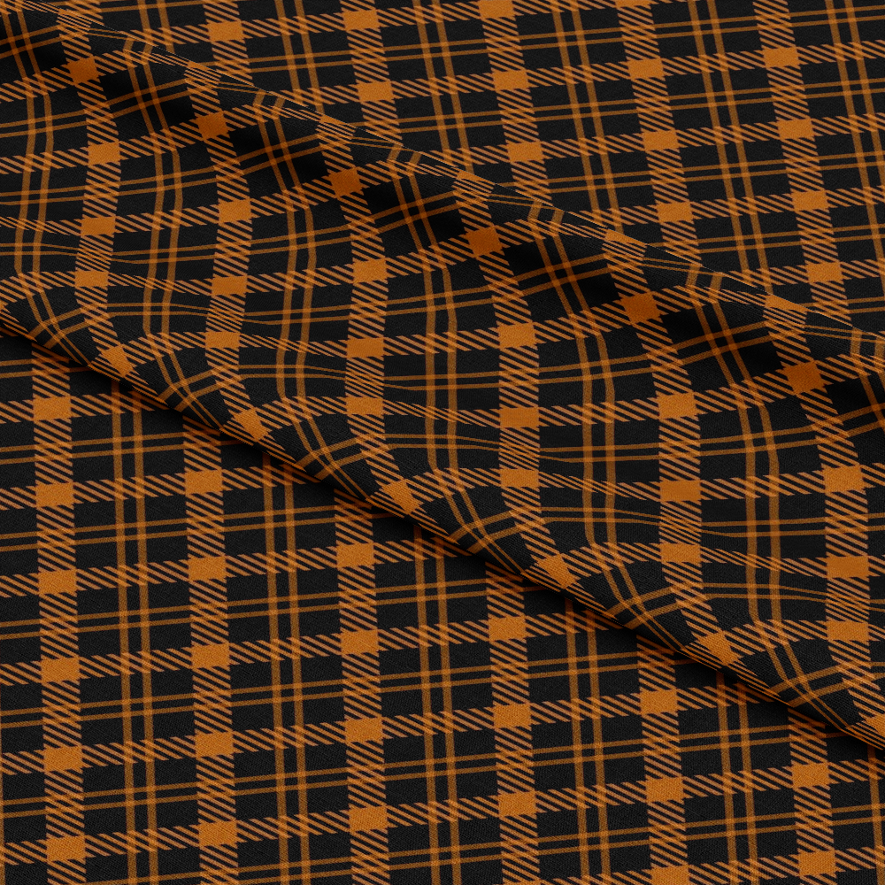 Halloween Plaid Pattern 10 Quilting Cotton Fabric