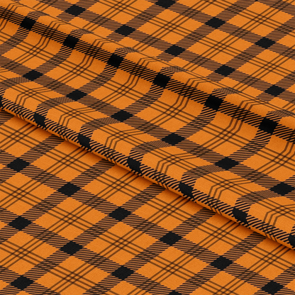 Halloween Plaid Pattern 12 Quilting Cotton Fabric