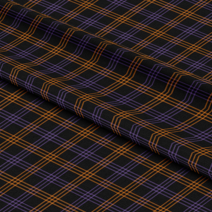 Halloween Plaid Pattern 13 Quilting Cotton Fabric