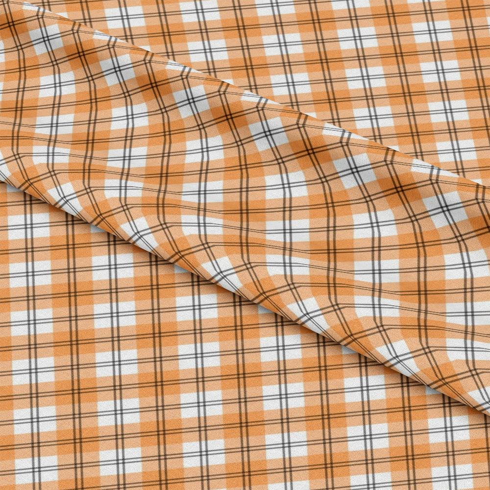 Halloween Plaid Pattern 17 Quilting Cotton Fabric