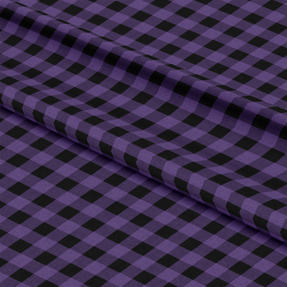 Halloween Plaid Pattern 1 Quilting Cotton Fabric